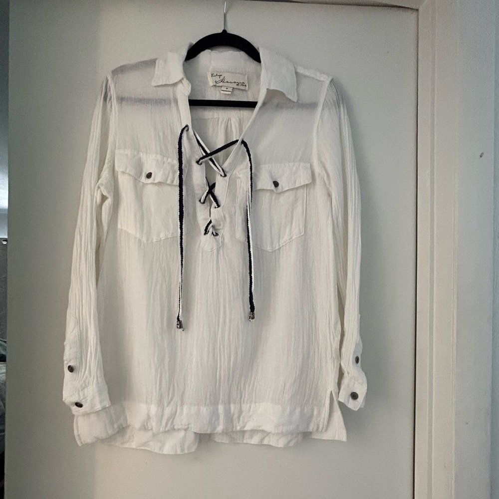 SM VINTAGE HAVANA WHITE BLOUSE